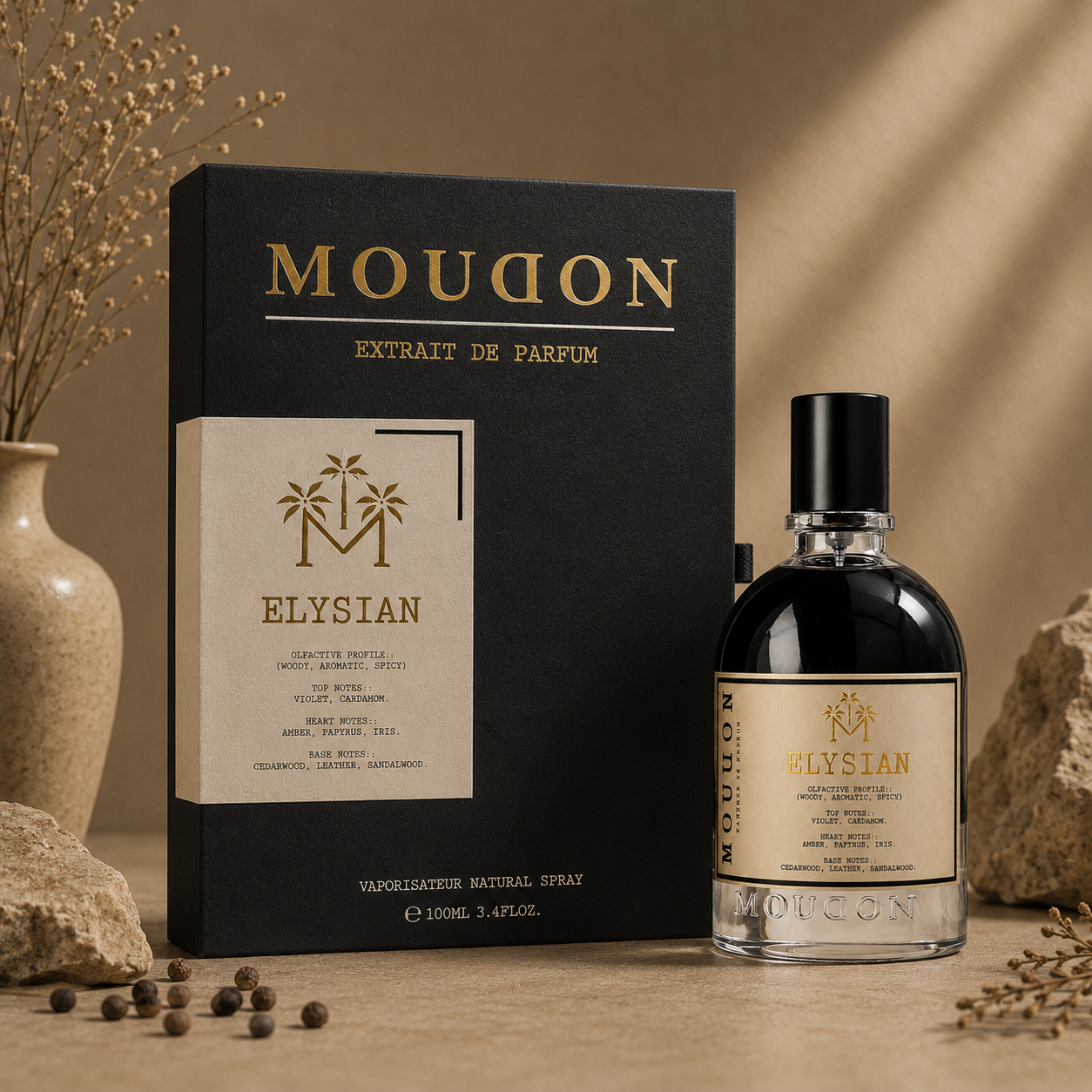 Moudon Elysian Extrait de Parfum 100ml – A Paradise of Elegance & Serenity
