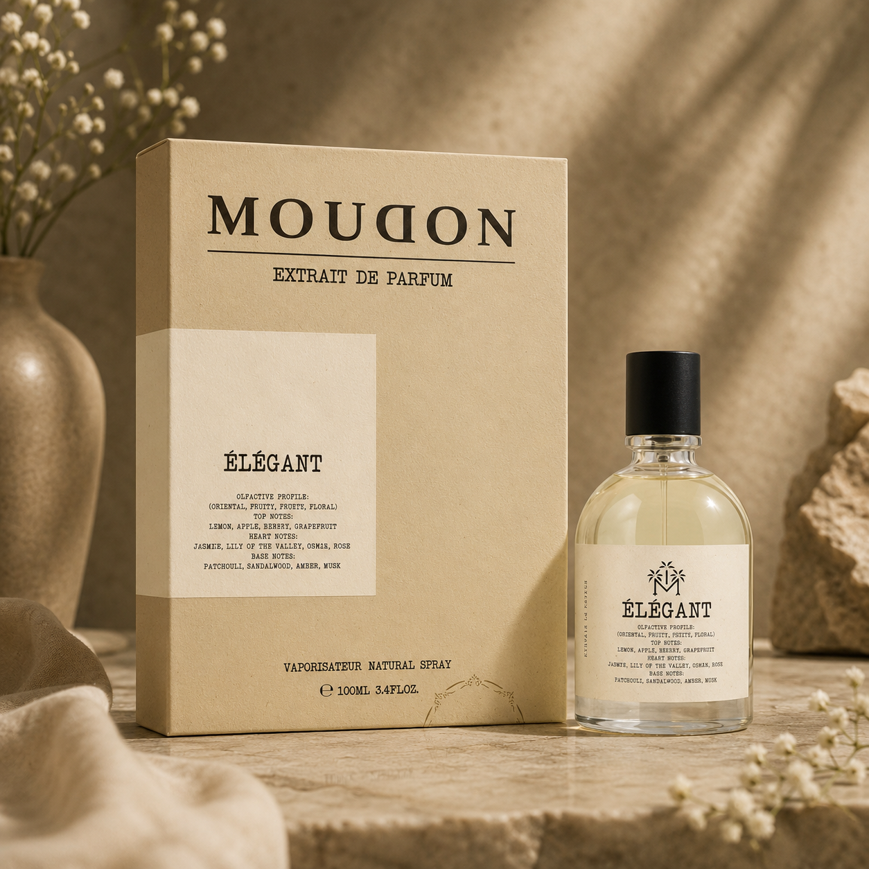 Moudon Elegant Extrait de Parfum 100ml – Sophisticated Unisex Fragrance