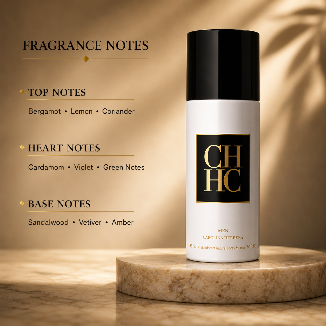 Carolina Herrera CH Men Deodorant Spray 150ml