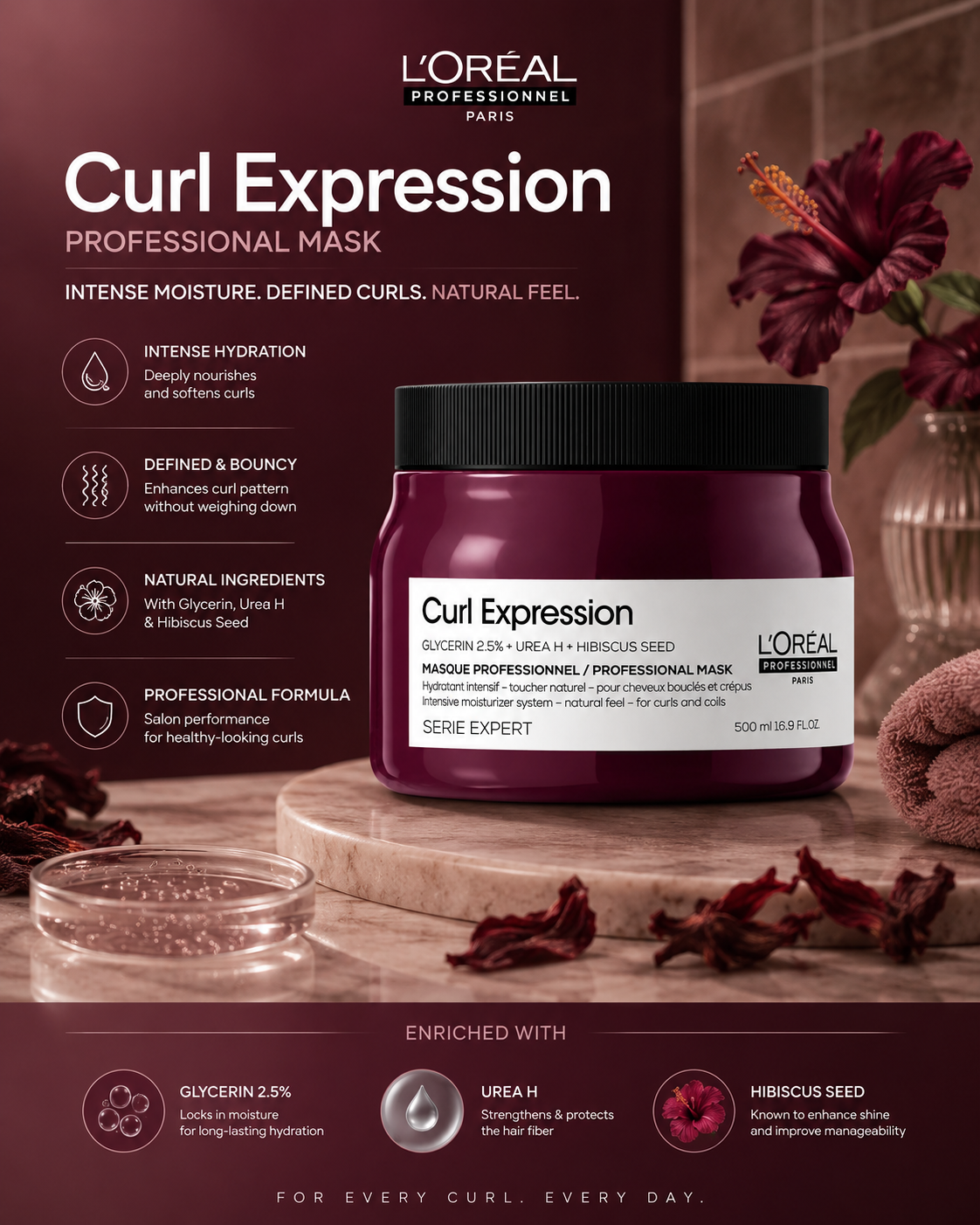 L'Oréal Professionnel Serie Expert Curl Expression Mask 500ml for Curly & Wavy Hair