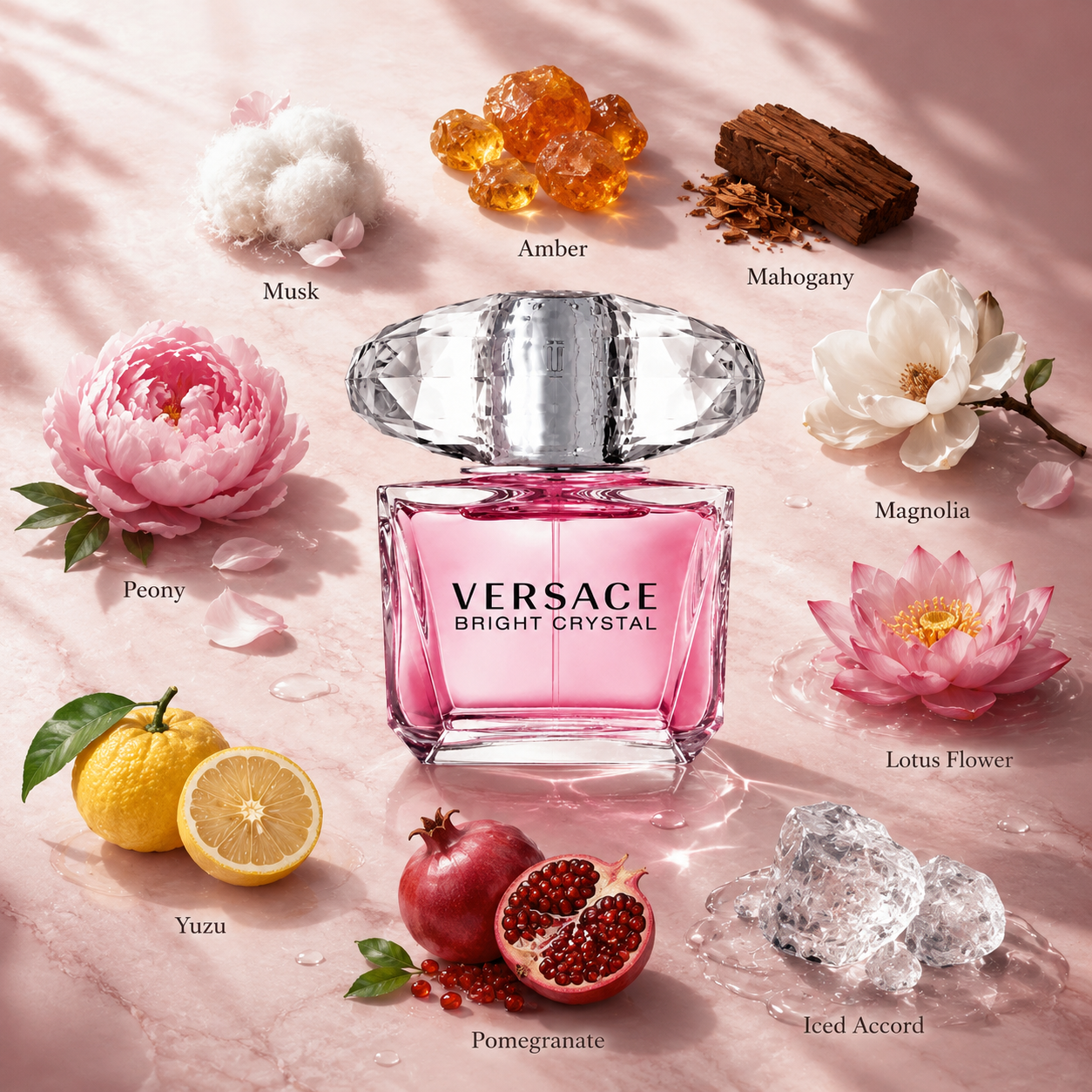 Versace Bright Crystal For Women Eau De Toilette 4pcs set