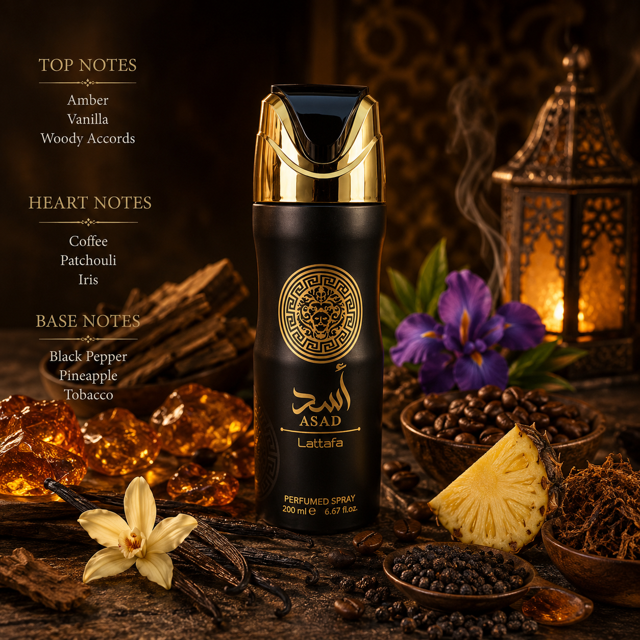 LATTAFA ASAD PERFUMED BODY SPRAY 200 ml
