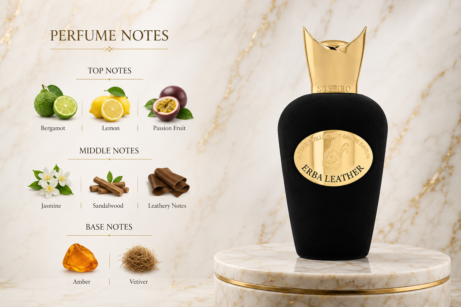 Sospiro Erba Leather Unisex Eau de Parfum 100ml