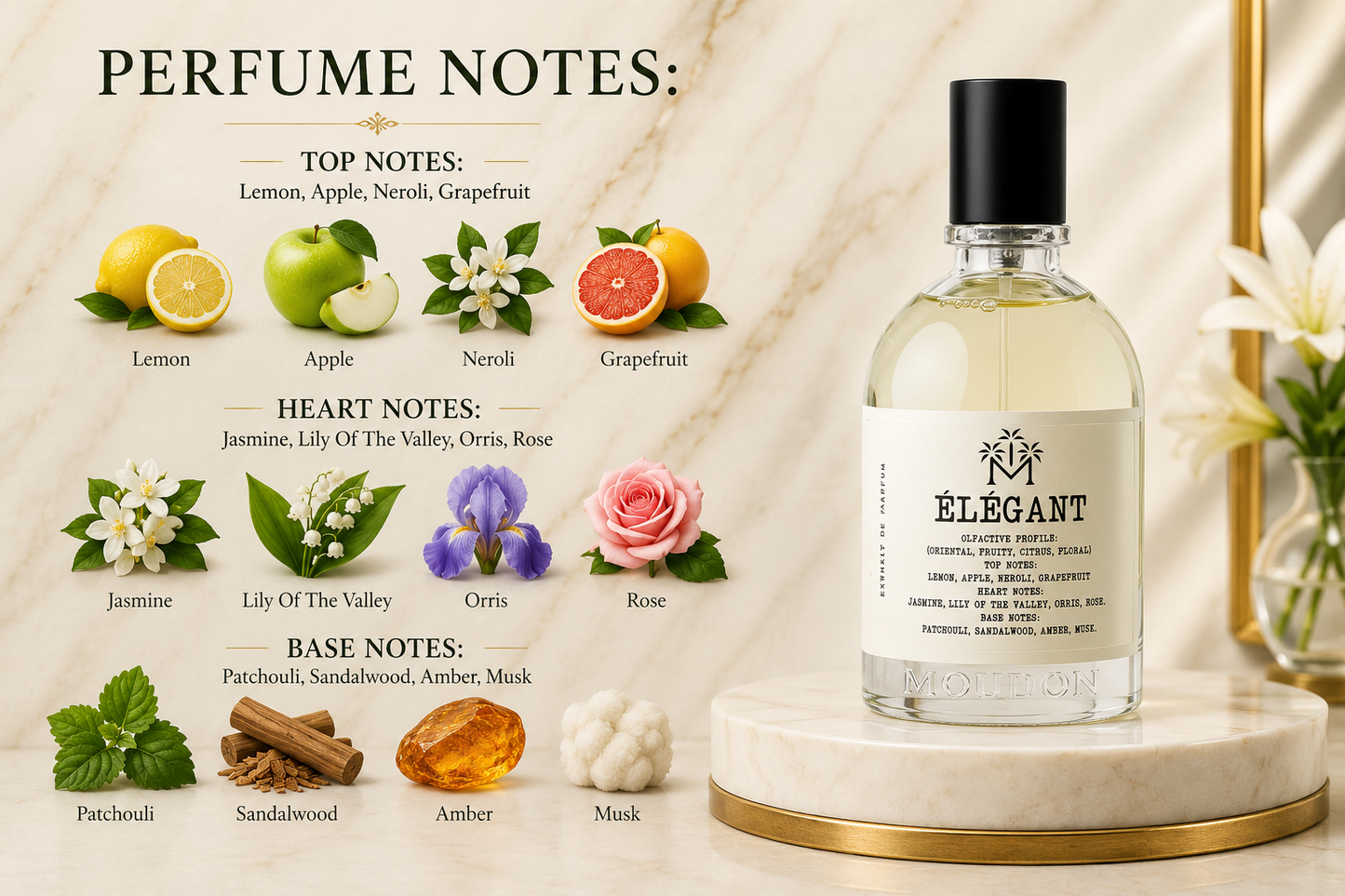Moudon Elegant Extrait de Parfum 100ml – Sophisticated Unisex Fragrance