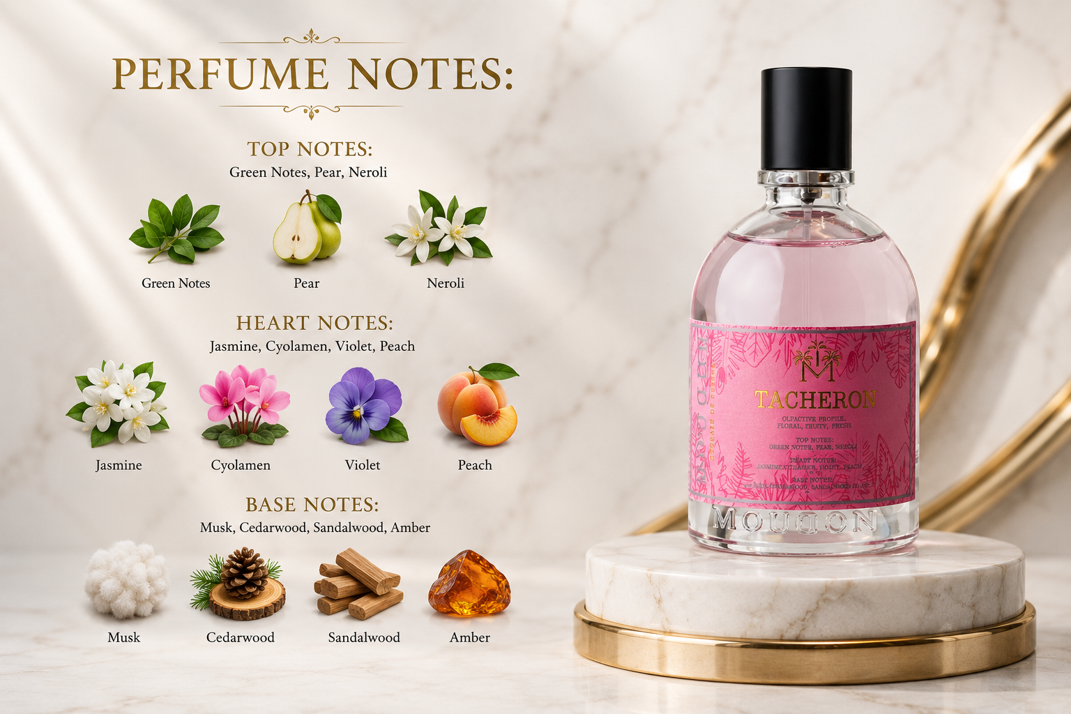 Moudon Tacheron Extrait de Parfum 100ml – A Bold Spicy Woody Unisex Fragrance