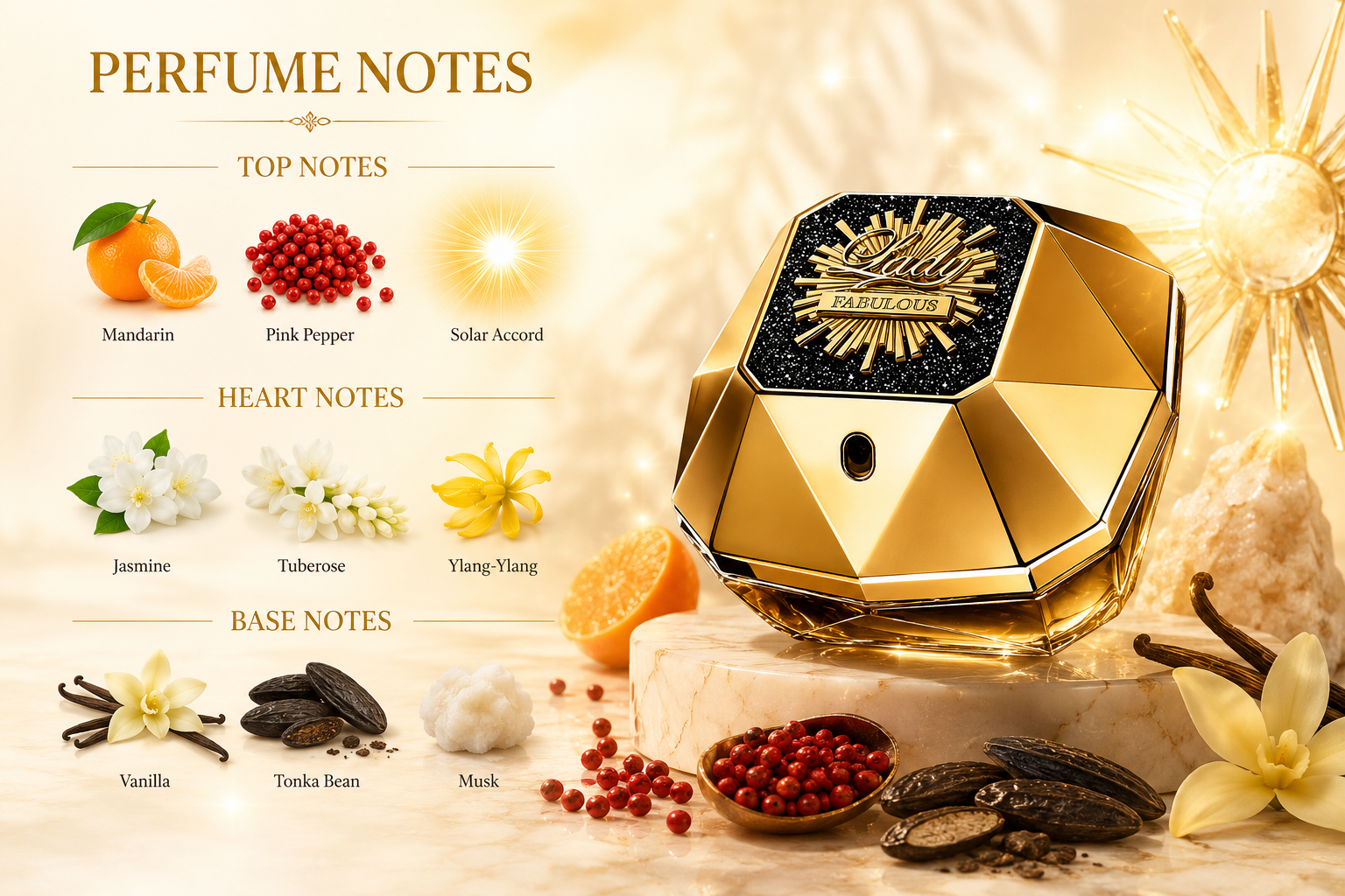 Paco Rabanne Lady Million Fabulous Eau de Parfum 50ml for Women | Floral Gourmand Perfume