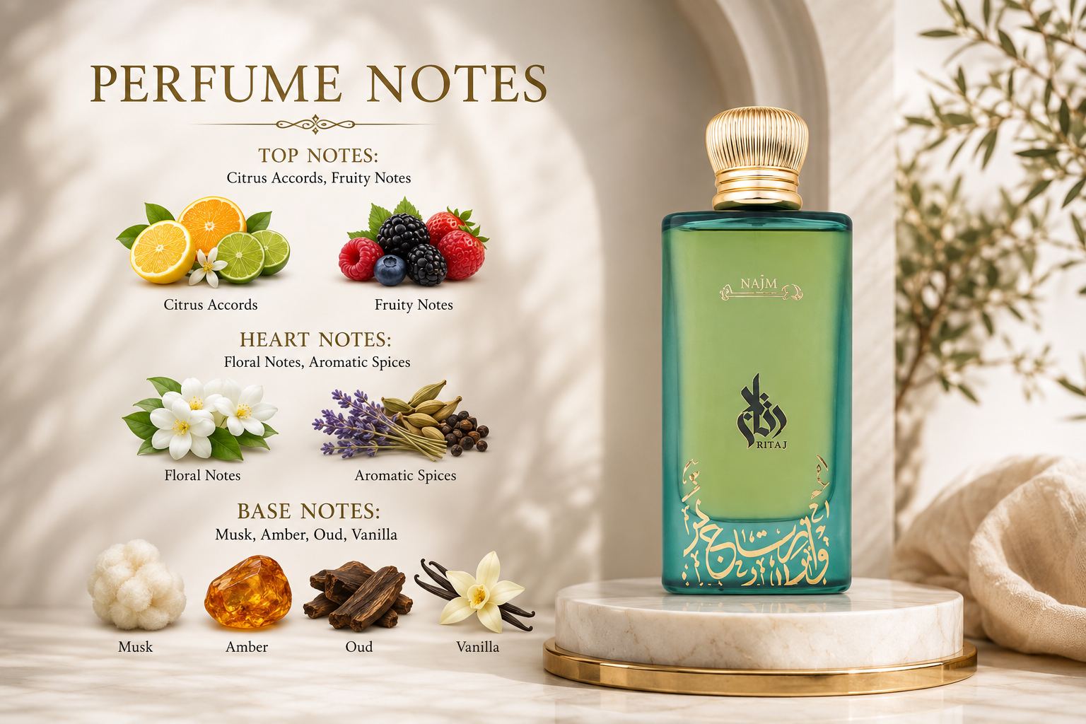 Ritaj Najm Unisex Eau de Parfum 70ml