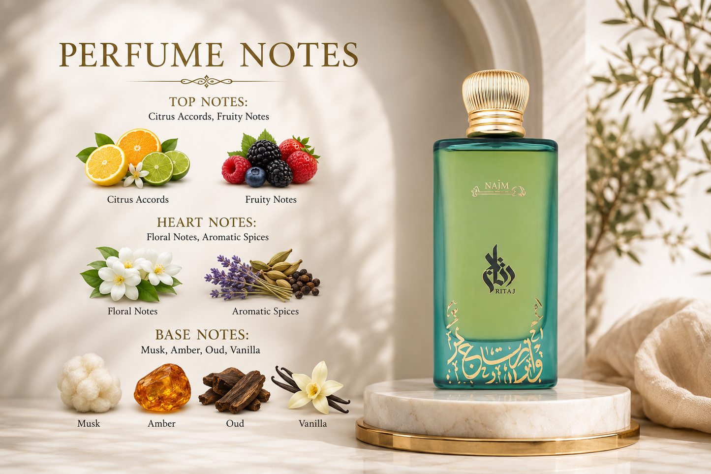 Ritaj Najm Unisex Eau de Parfum 70ml