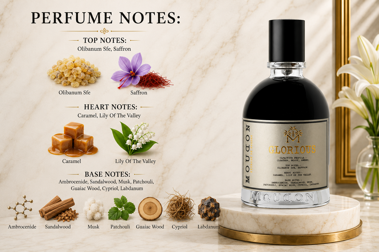 Moudon Glorious Extrait de Parfum 100ml – A Radiant Expression of Luxury