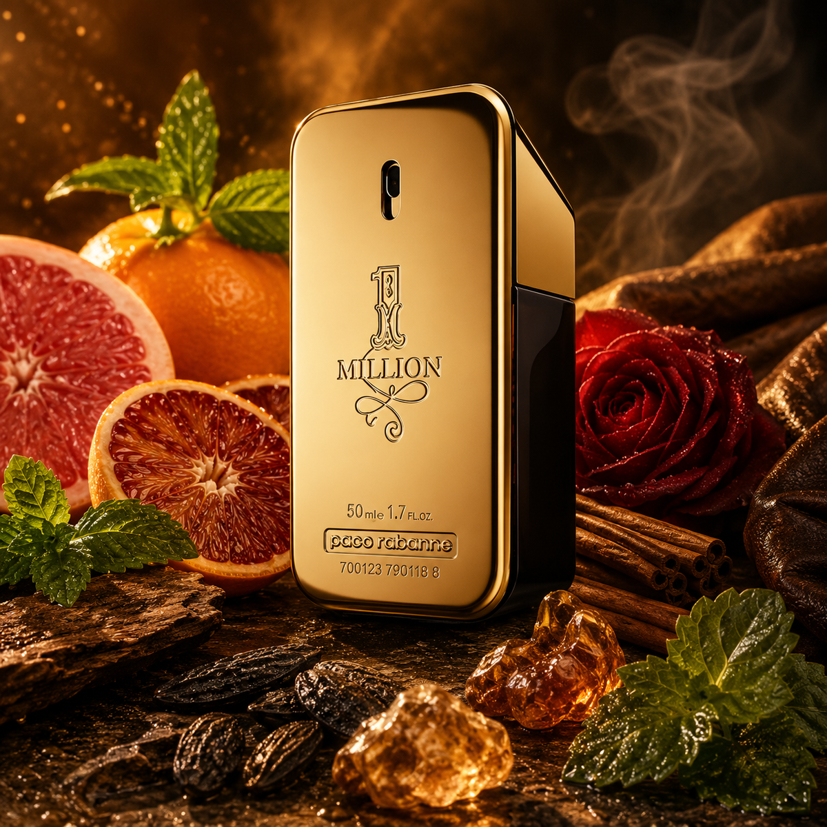 Rabanne 1 Million Eau de Toilette Spray 50ml for Men | Luxury Spicy Fragrance