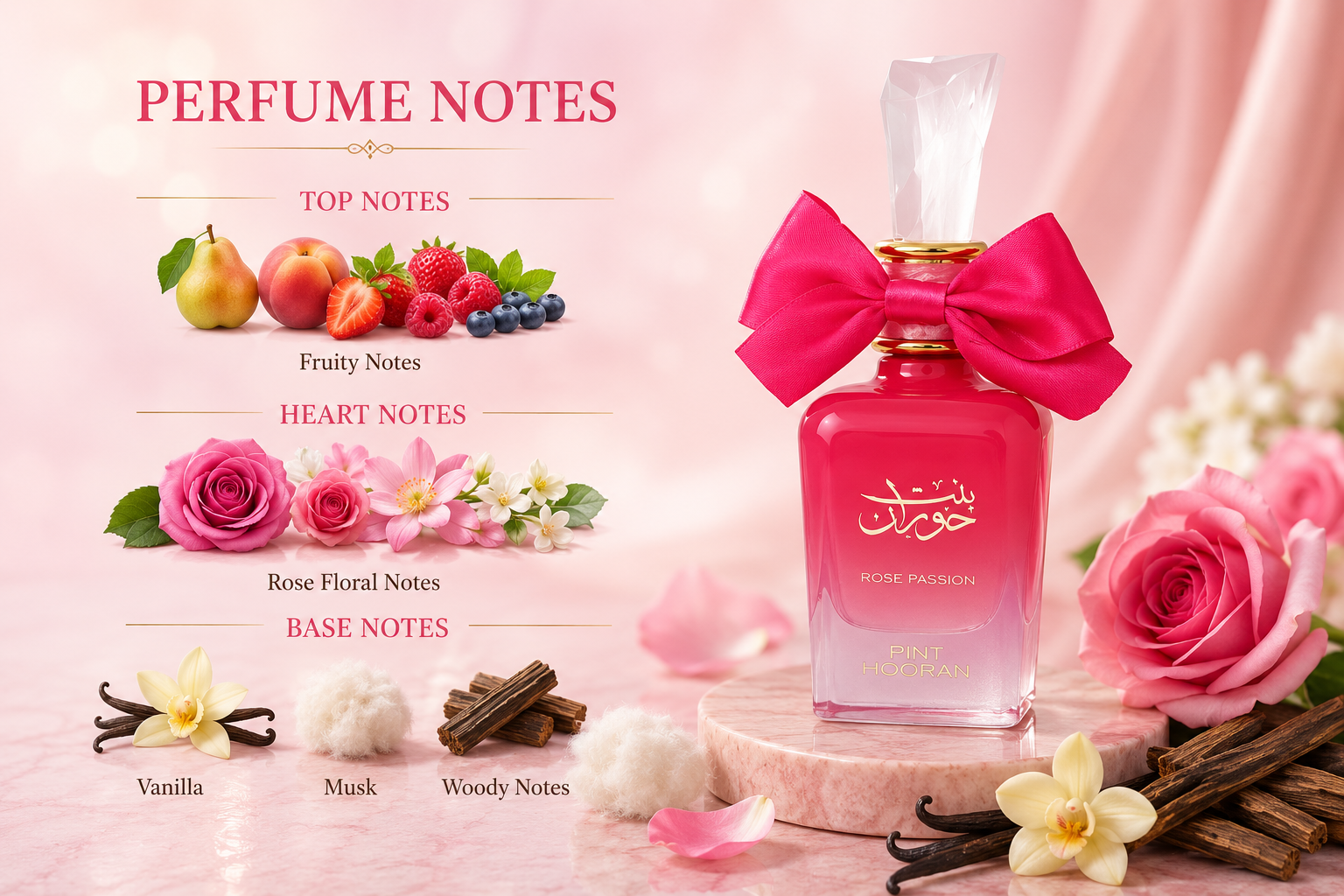 Bint Hooran Rose Passion 100ml Perfume by Ard Al Zaafaran