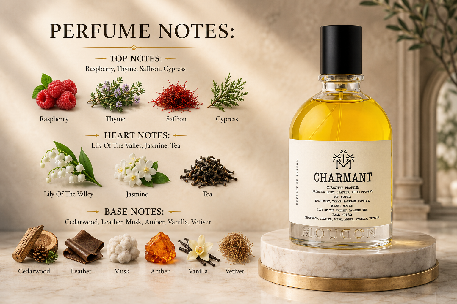 Moudon Charmant Extrait de Parfum 100ml – Unisex Luxury Fragrance