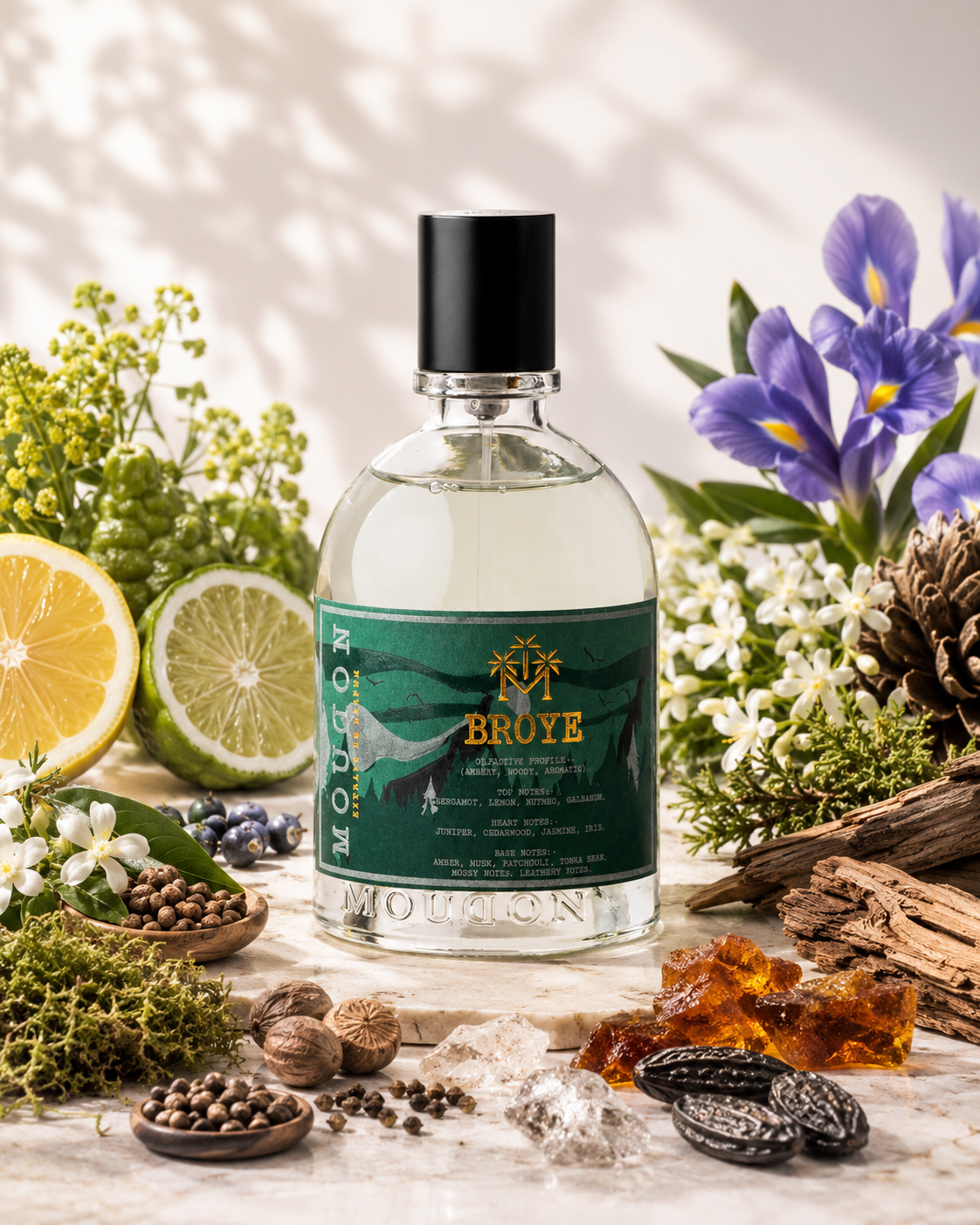 Moudon Broye Extrait de Parfum 100ml – A Smoky & Sophisticated Unisex Fragrance