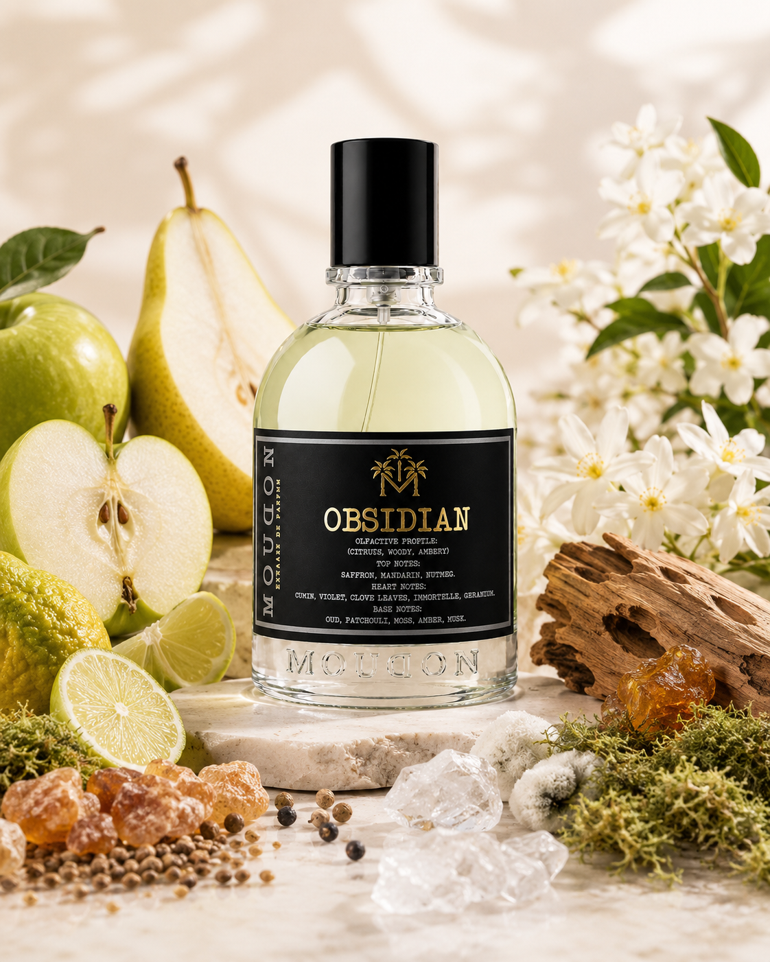 Moudon Obsidian Extrait de Parfum 100ml – Unisex Luxury Fragrance