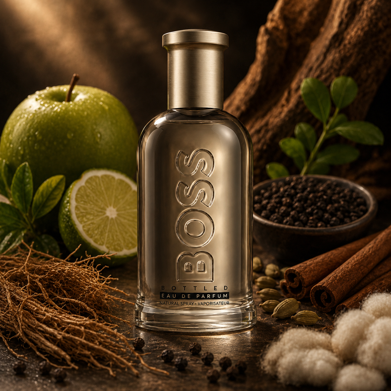 Hugo Boss Boss Bottled Eau de Parfum 100ml Spray for Men â€“ Intense Woody Spicy Fragrance