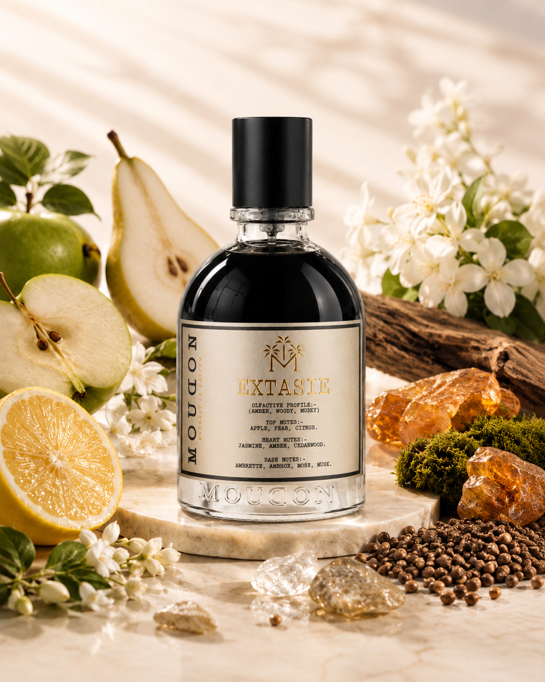 Moudon Extasie Extrait de Parfum 100ml – A Captivating Journey of Bliss & Elegance