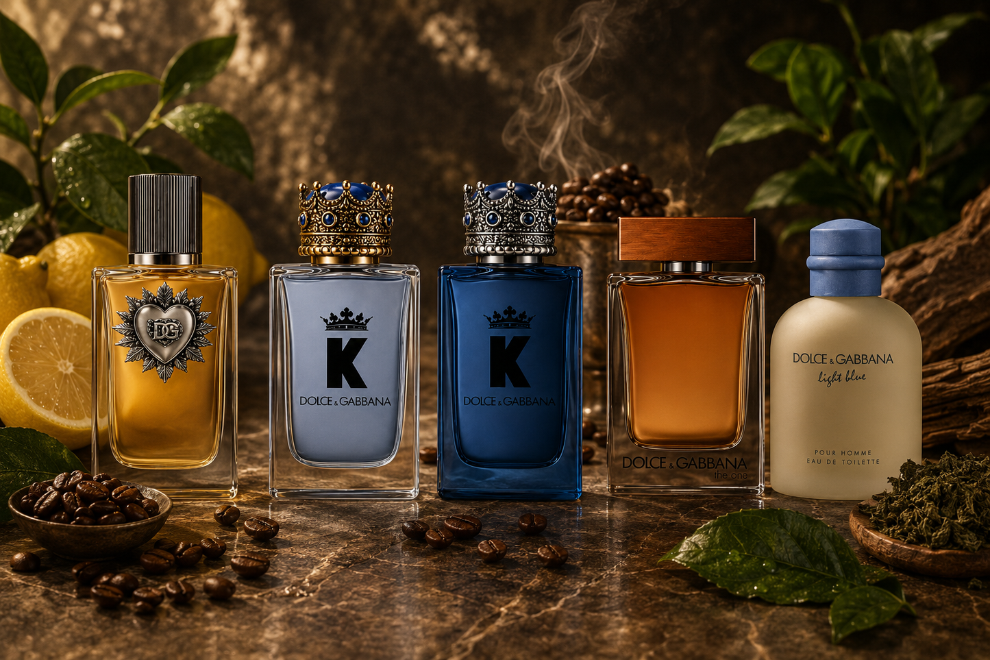Dolce & Gabbana Men's Mini Set 4 x 5ml - Devotion, K, and The One (EDT & EDP)