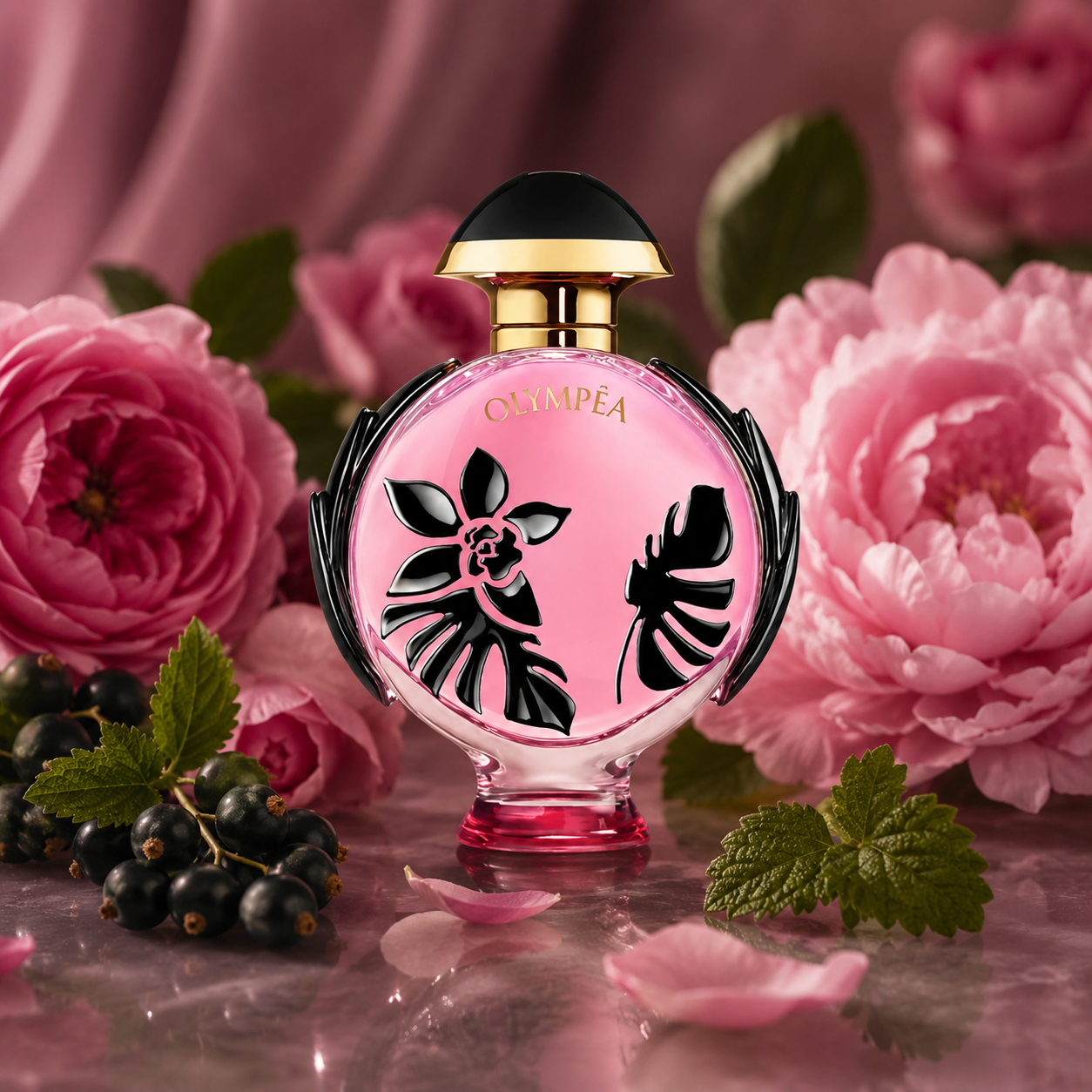 Paco Rabanne Olympea Flora Eau de Parfum Intense 50ml for Women | Floral Amber Perfume