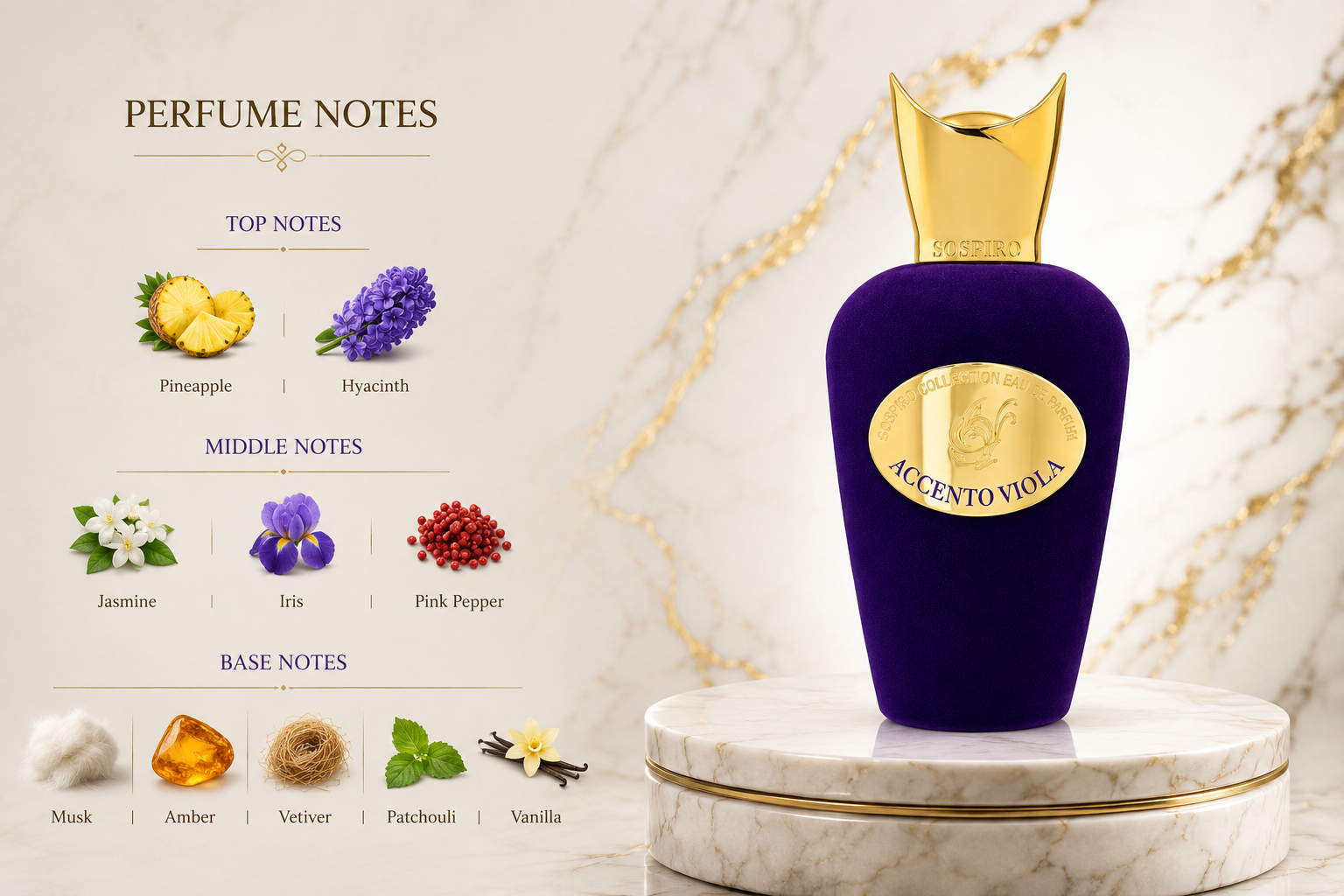 Sospiro Accento Viola Unisex Eau de Parfum 100ml