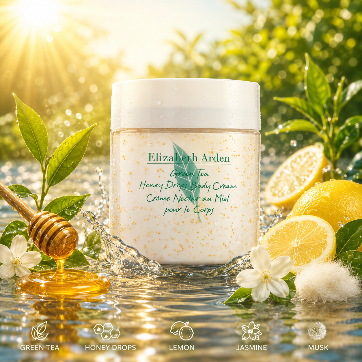 Elizabeth Arden Green Tea Honey Drops Body Cream - 500ml