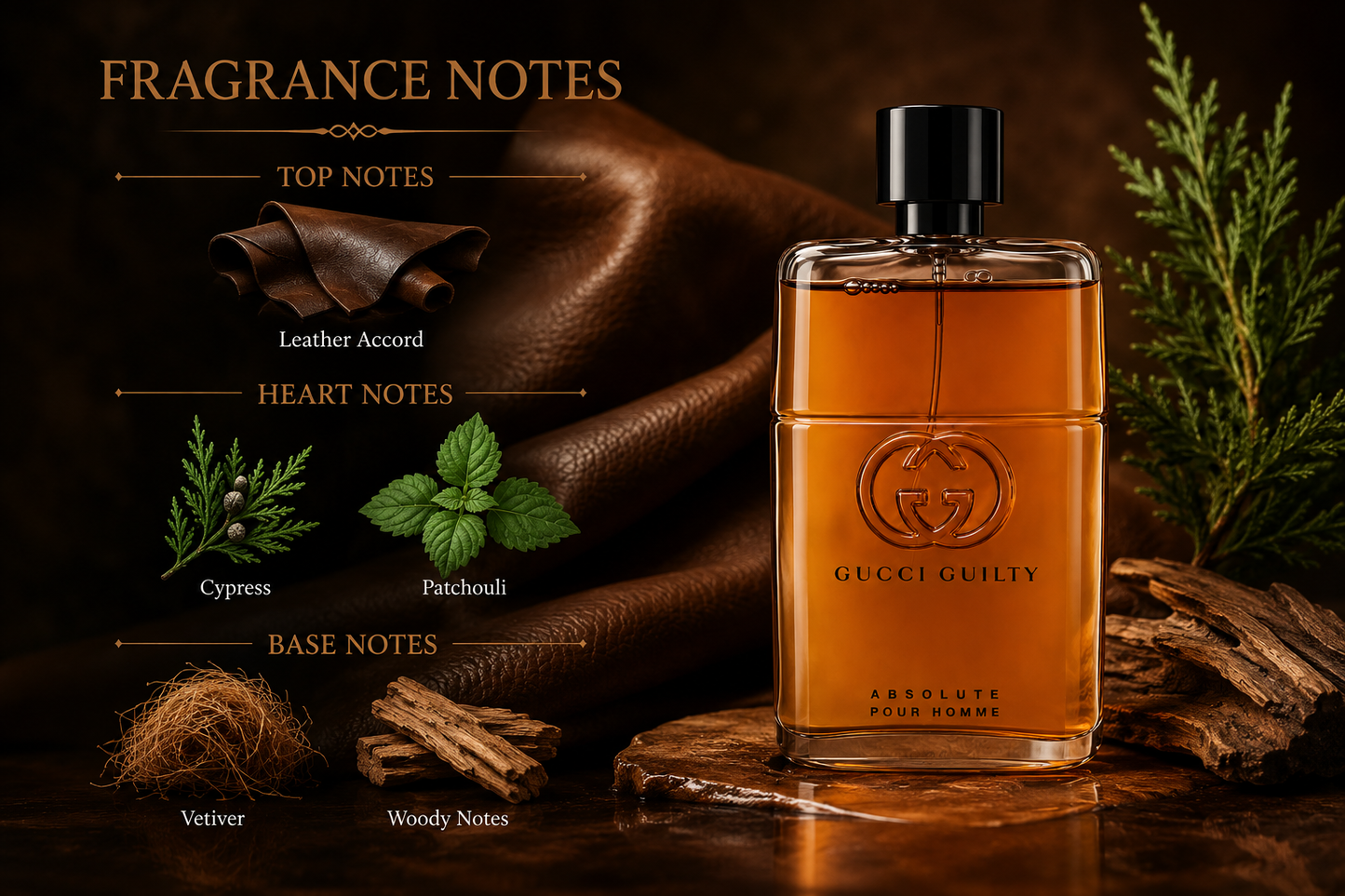 Gucci Guilty Absolute Pour Homme Eau De Parfum 90ml