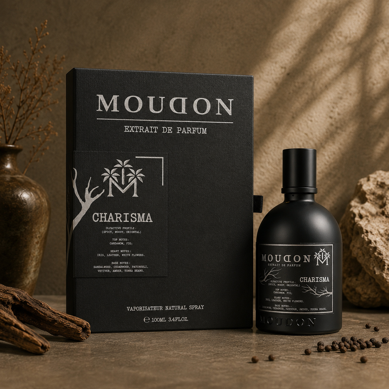 Moudon Charisma Extrait de Parfum 100ml – A Captivating Citrus Floral Unisex Fragrance