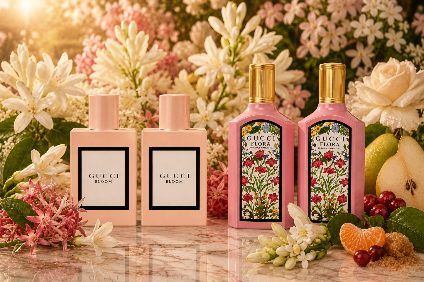 Gucci Women's Mini Set Eau de Parfum Bloom & Flora Gorgeous Gardenia 5ml x 4