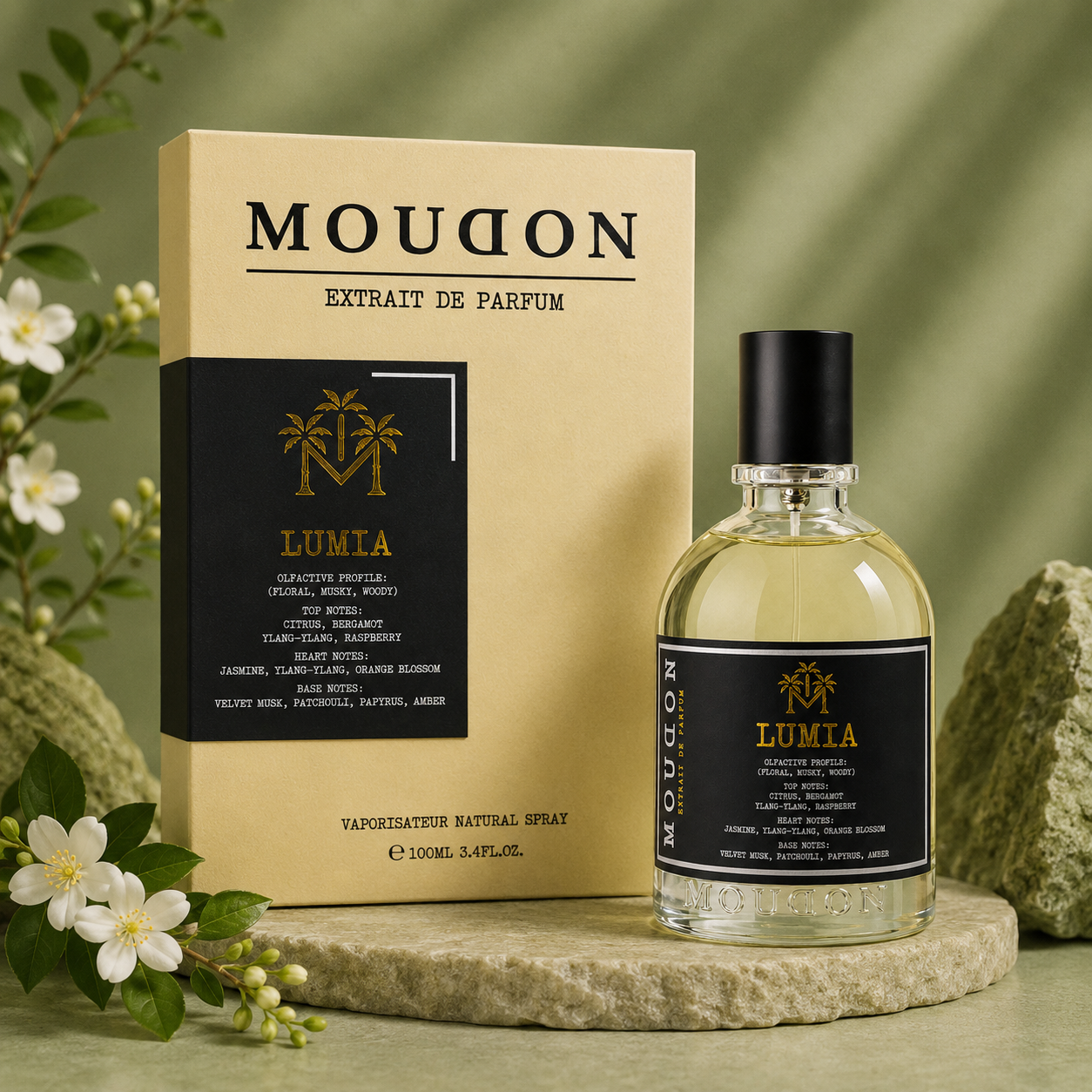Moudon Lumia Extrait de Parfum 100ml – A Bright & Refreshing Unisex Fragrance