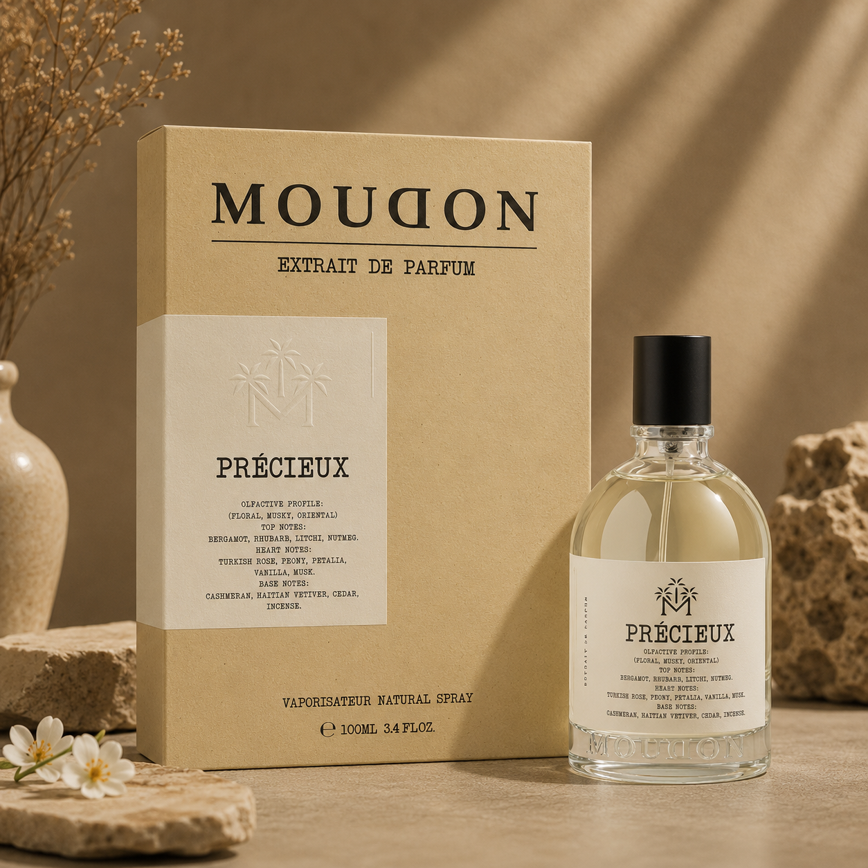 Moudon Precieux Extrait de Parfum 100ml – A Precious Expression of Luxury