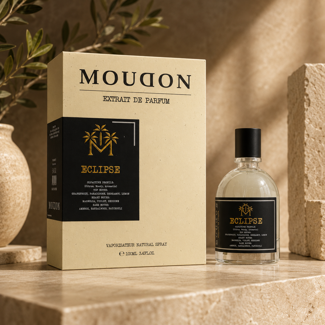 Moudon Eclipse Extrait de Parfum 100ml – A Mysterious & Sophisticated Unisex Fragrance