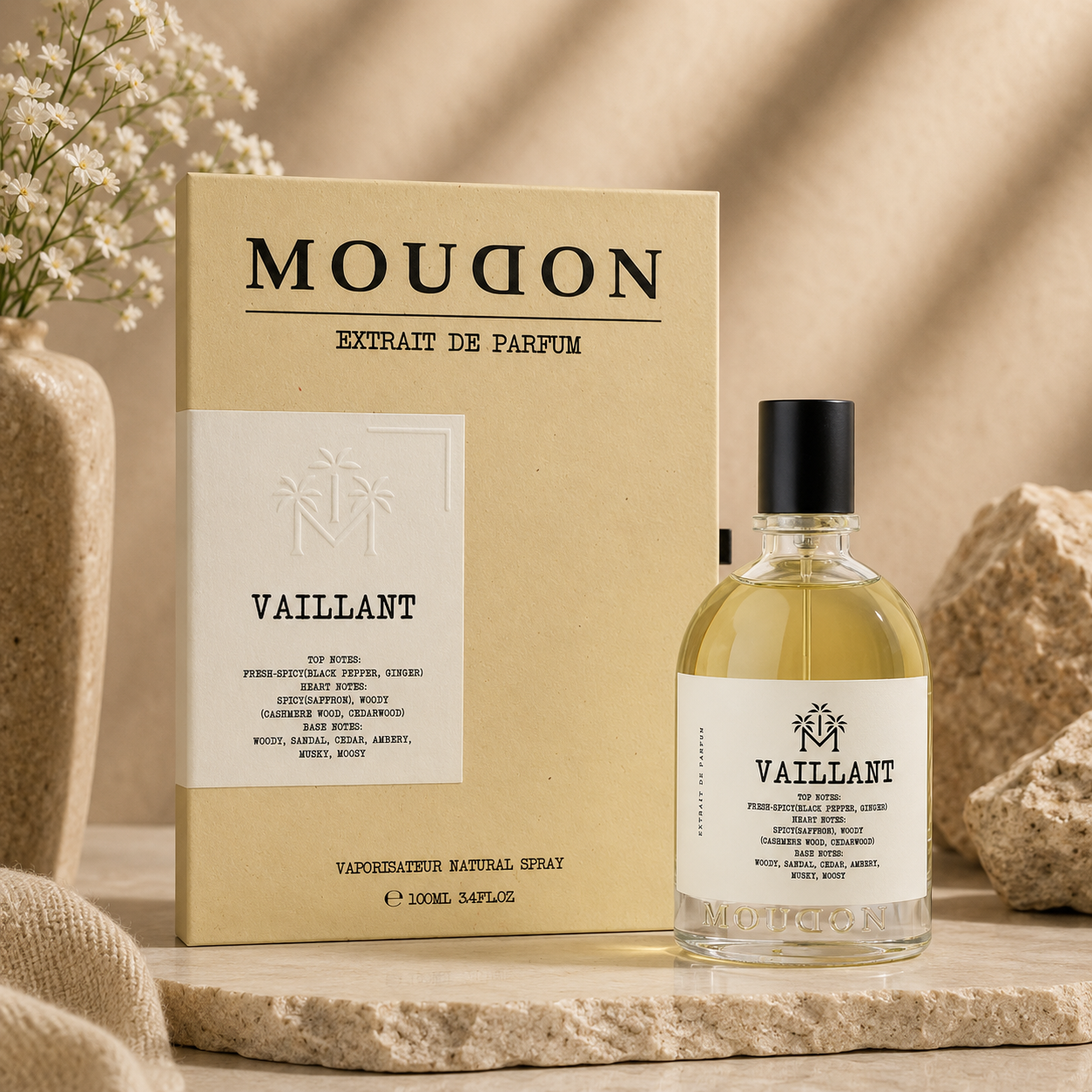 Moudon Vaillant Extrait de Parfum 100ml – Bold Strength Meets Timeless Elegance