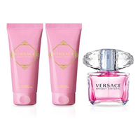 VERSACE BRIGHT CRYSTAL EDT-S 90ML + SG 100ML+BL 100ML+POUCH