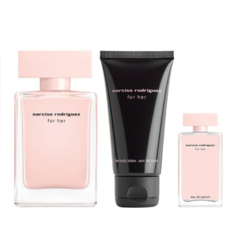 Narciso Rodriguez for Her 50ml EDP Spray /50ml Body Lotion /7.5ml EDP Spray