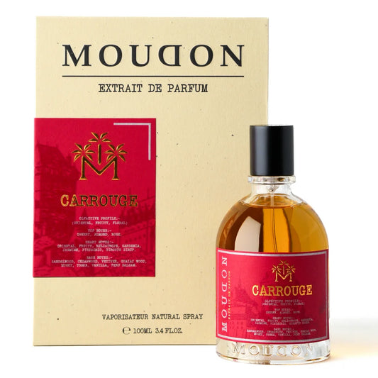 Moudon Carrouge Extrait de Parfum 100ml – A Luxurious Blend of Fruit, Florals & Amber