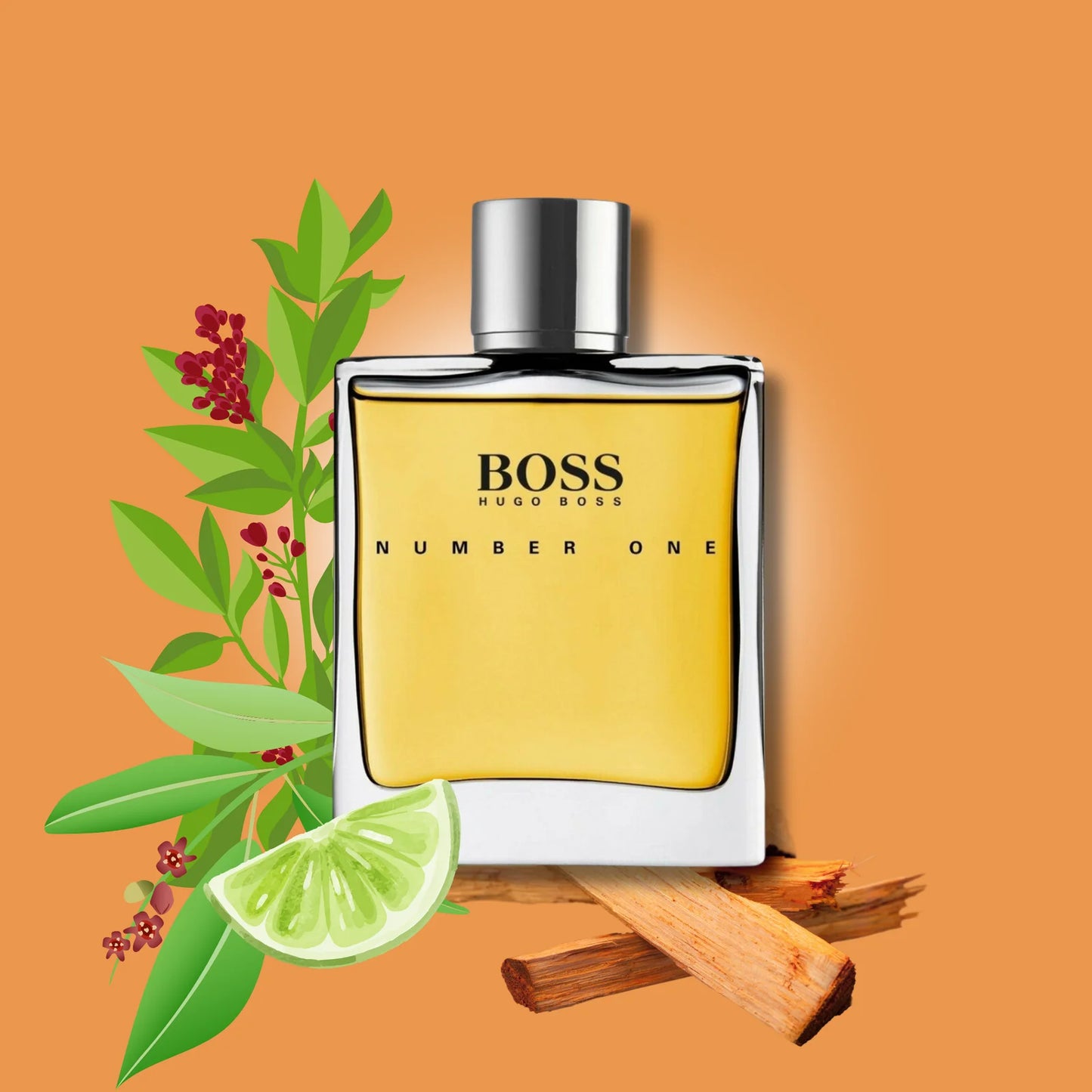 Hugo Boss Number One Eau de Toilette 100ml Spray for Men Classic Aromatic Fragrance