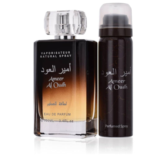 Lattafa Ameer Al Oudh Unisex Eau de Parfum 100ml with Deodorant Set