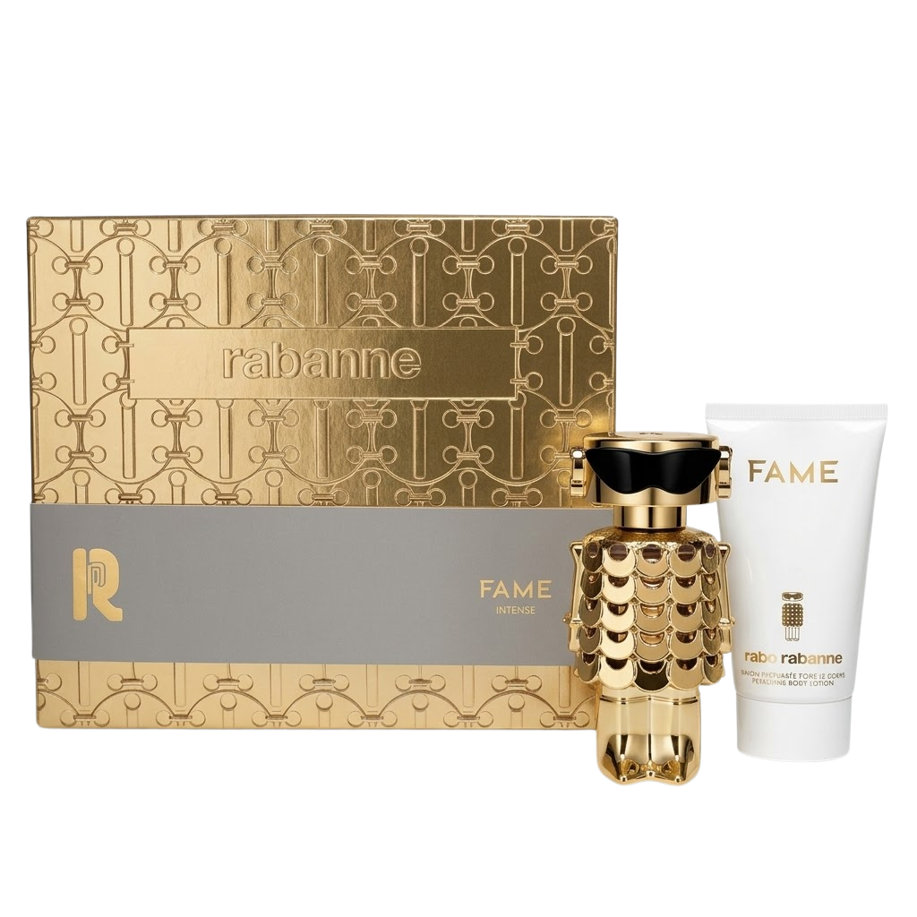 Rabanne Fame Intense Eau de Parfum Spray 50ml & Body Lotion 75ml Gift Set for Women