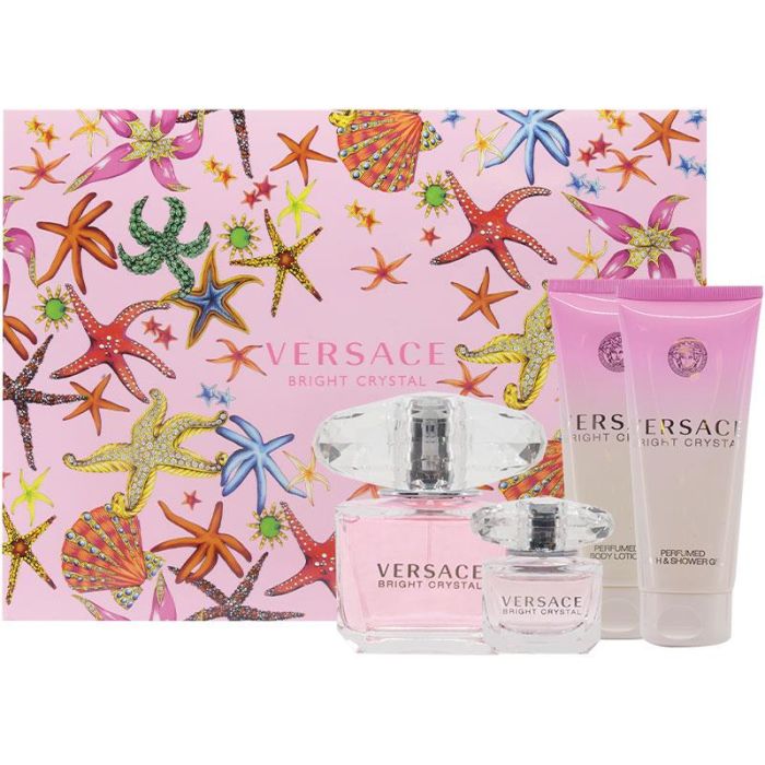 Versace Bright Crystal For Women Eau De Toilette 4pcs set