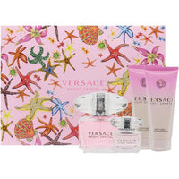 Versace Bright Crystal For Women Eau De Toilette 4pcs set