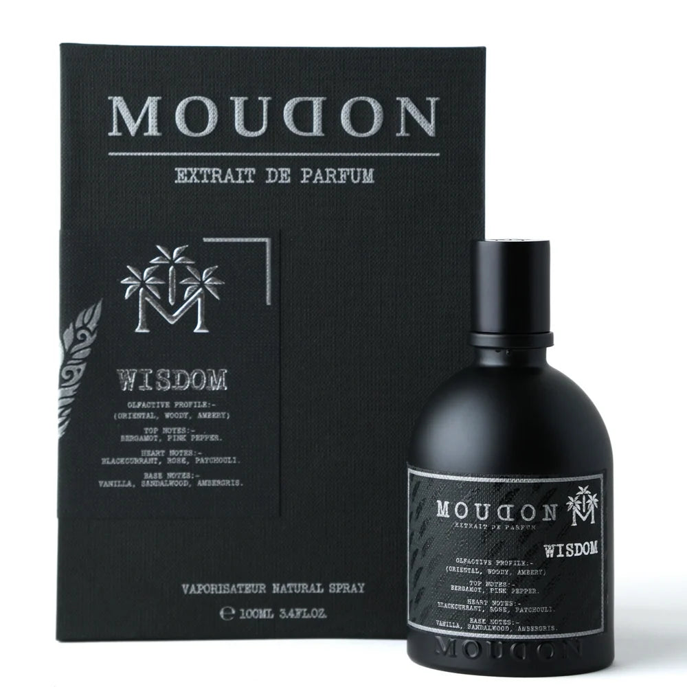 Moudon Extrait de Parfum bottle and packaging on a white background