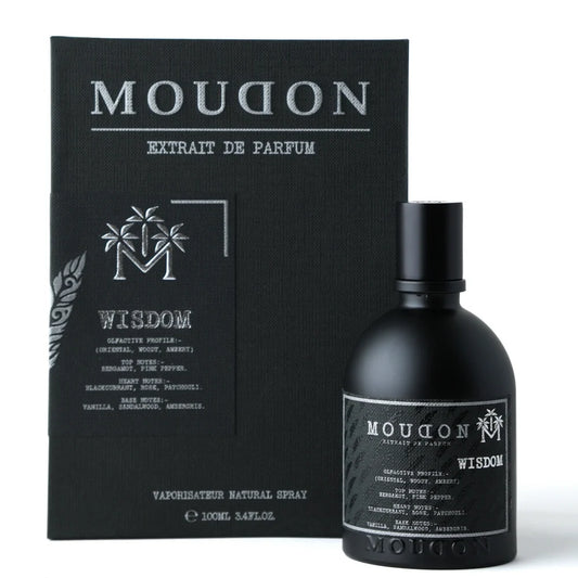 Moudon Extrait de Parfum bottle and packaging on a white background