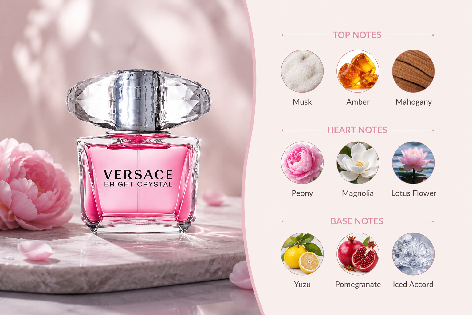 Versace Bright Crystal For Women Eau De Toilette 4pcs set