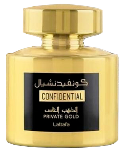Lattafa Confidential Private Gold Unisex Eau de Parfum 100ml
