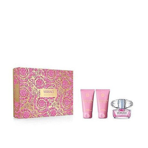 Versace Bright Crystal Eau de Toilette Spray 50ml, Shower Gel 50ml & Body Lotion 50ml Gift Set