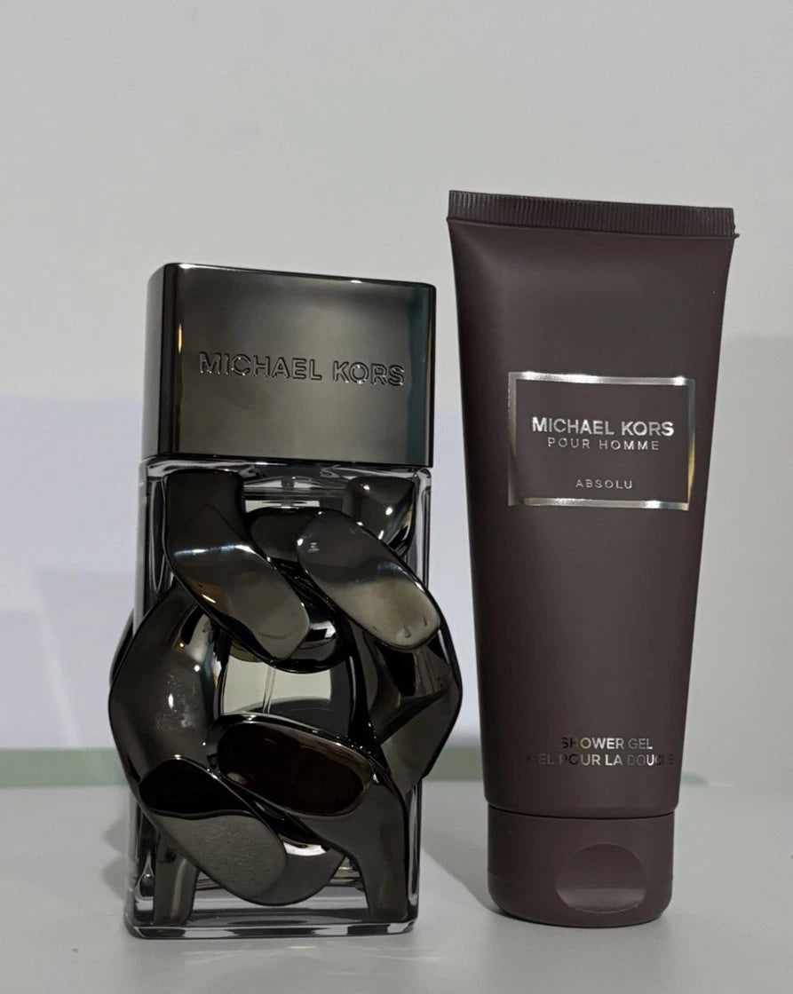 Michael Kors Pour Homme Absolu Eau de Parfum Gift Set 100ml EDP Spray / 100ml Shower Gel / 10ml EDP Spray / Brown Wallet